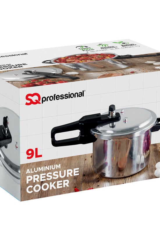 SQ Professional 9 Litre Aluminium Pressure Cooker NonInduction Compatible