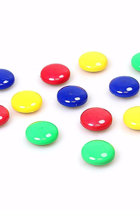 Colorful Round Fridge Magnets Set Pack of 12
