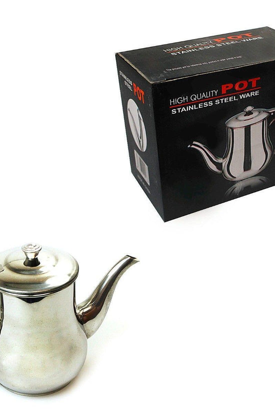 Elegant Stainless Steel Tea Pot Traditional Style for Home Kitchen