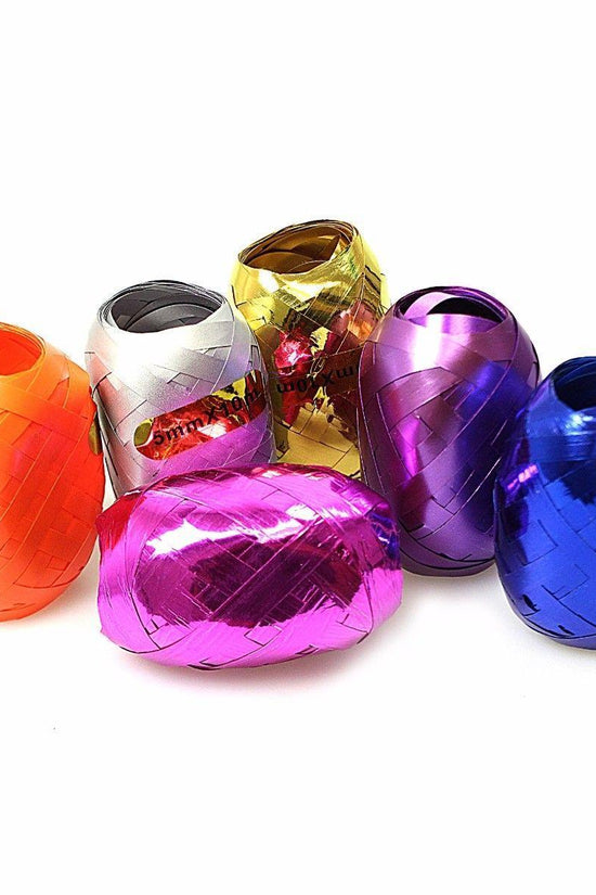 Festive Christmas Curling Ribbon Set 6 Rolls 5mm x 10m