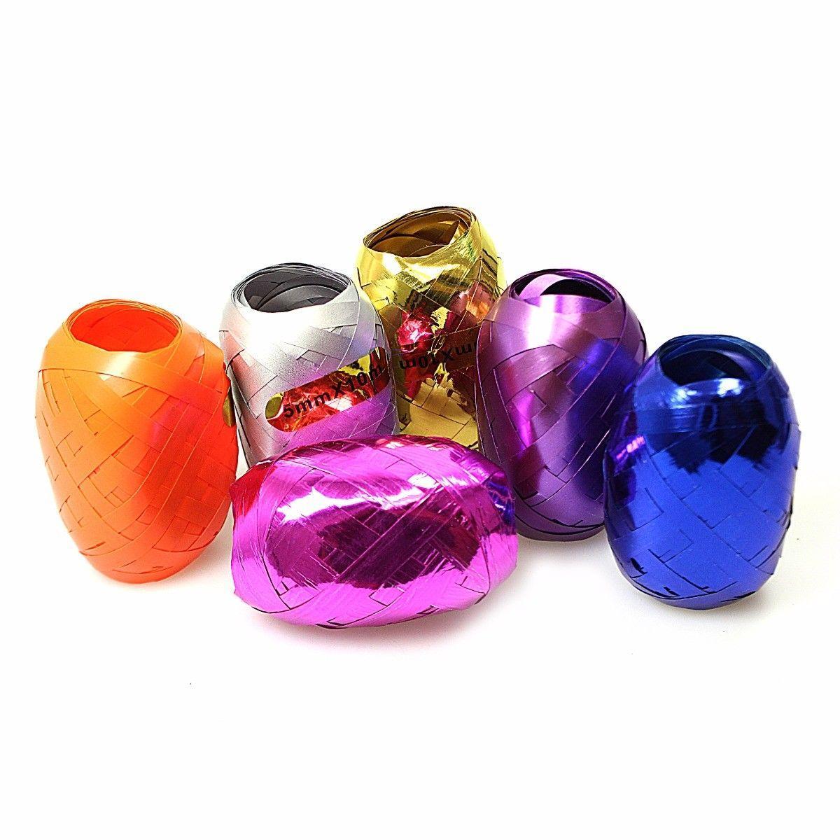 Festive Christmas Curling Ribbon Set 6 Rolls 5mm x 10m