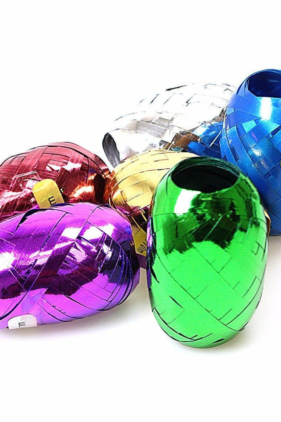 Festive Christmas Curling Ribbon Set 6 Rolls 5mm x 10m