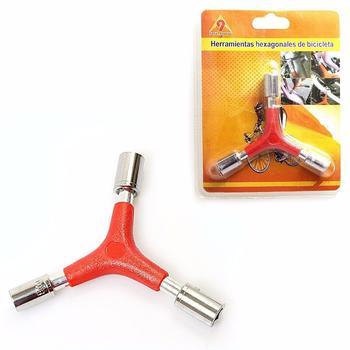 3in1 Bike Bicycle Triple Socket Wrench Tool