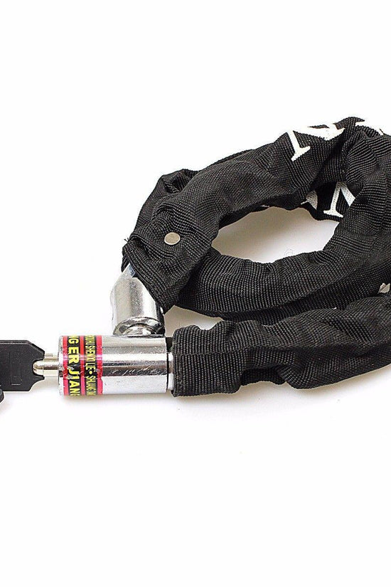 HeavyDuty Black Bike Chain Lock for Outdoor Security