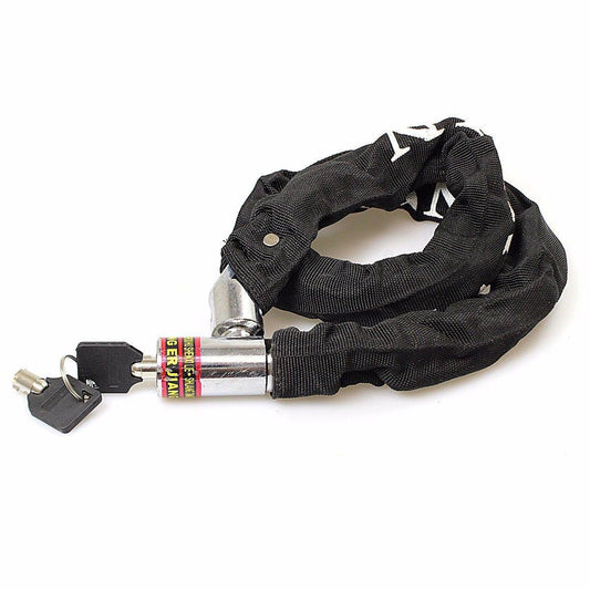 HeavyDuty Black Bike Chain Lock for Outdoor Security