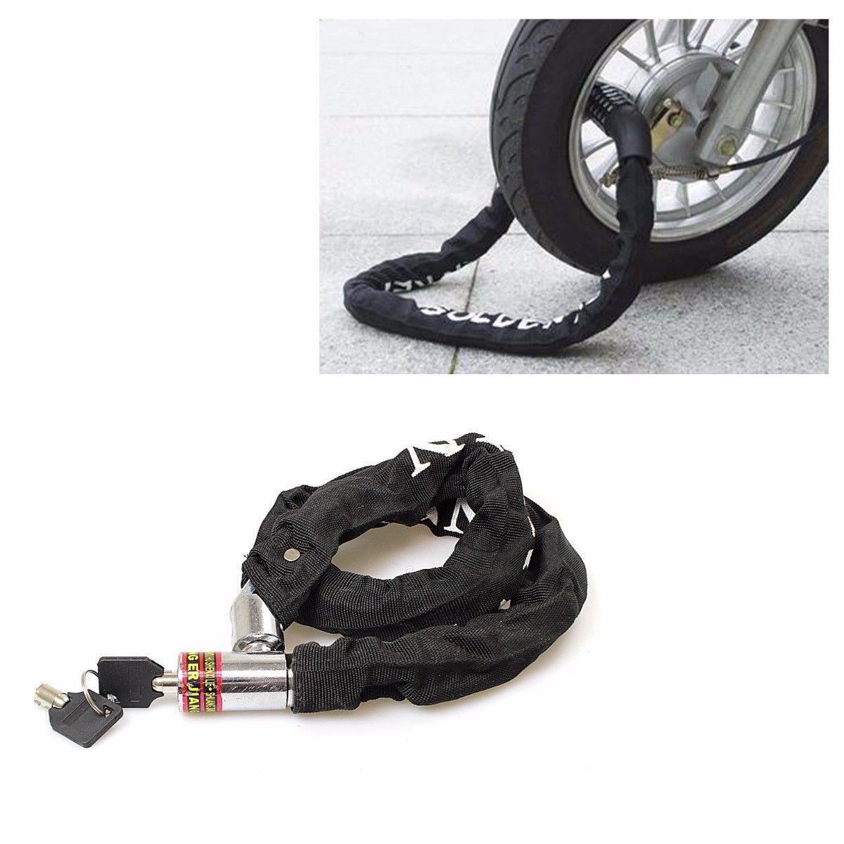 HeavyDuty Black Bike Chain Lock for Outdoor Security