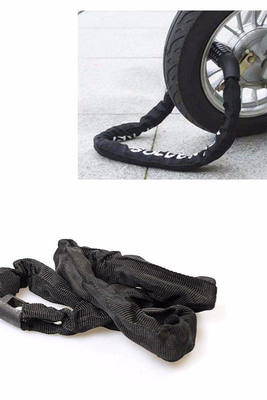 HeavyDuty Black Bike Chain Lock for Outdoor Security