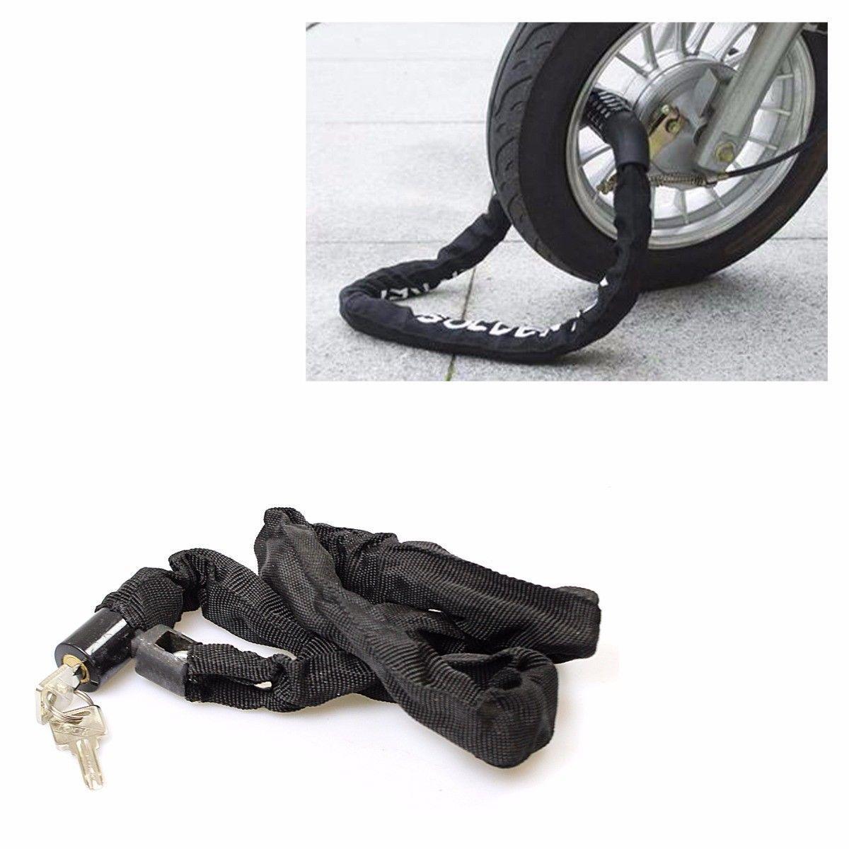 HeavyDuty Black Bike Chain Lock for Outdoor Security