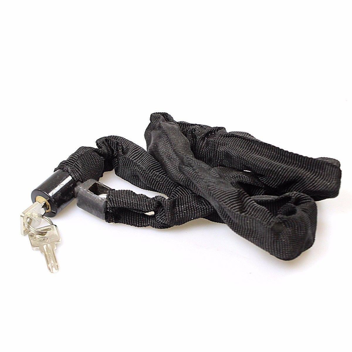 HeavyDuty Black Bike Chain Lock for Outdoor Security