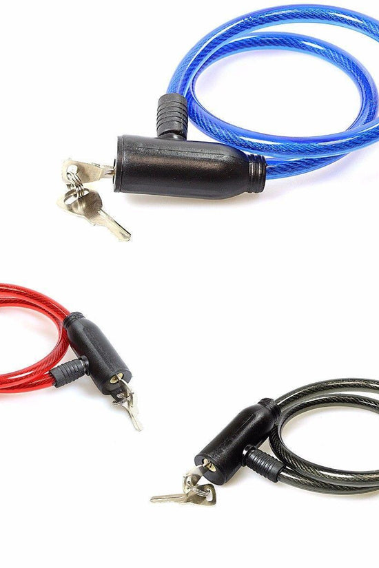 Durable Bicycle Bike Lock with Keys in Assorted Colors