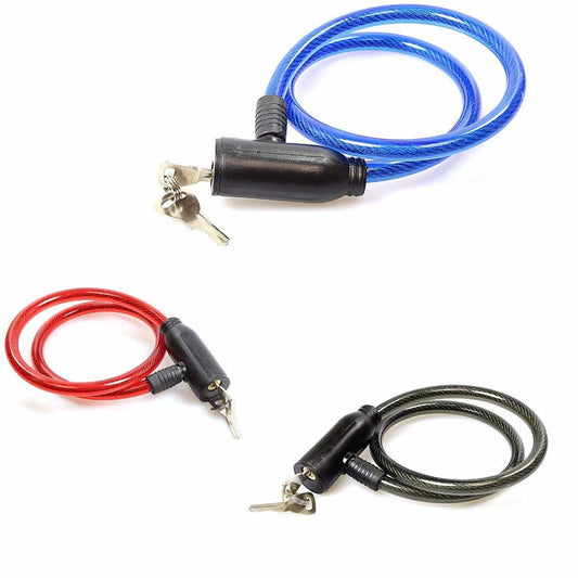 Durable Bicycle Bike Lock with Keys in Assorted Colors