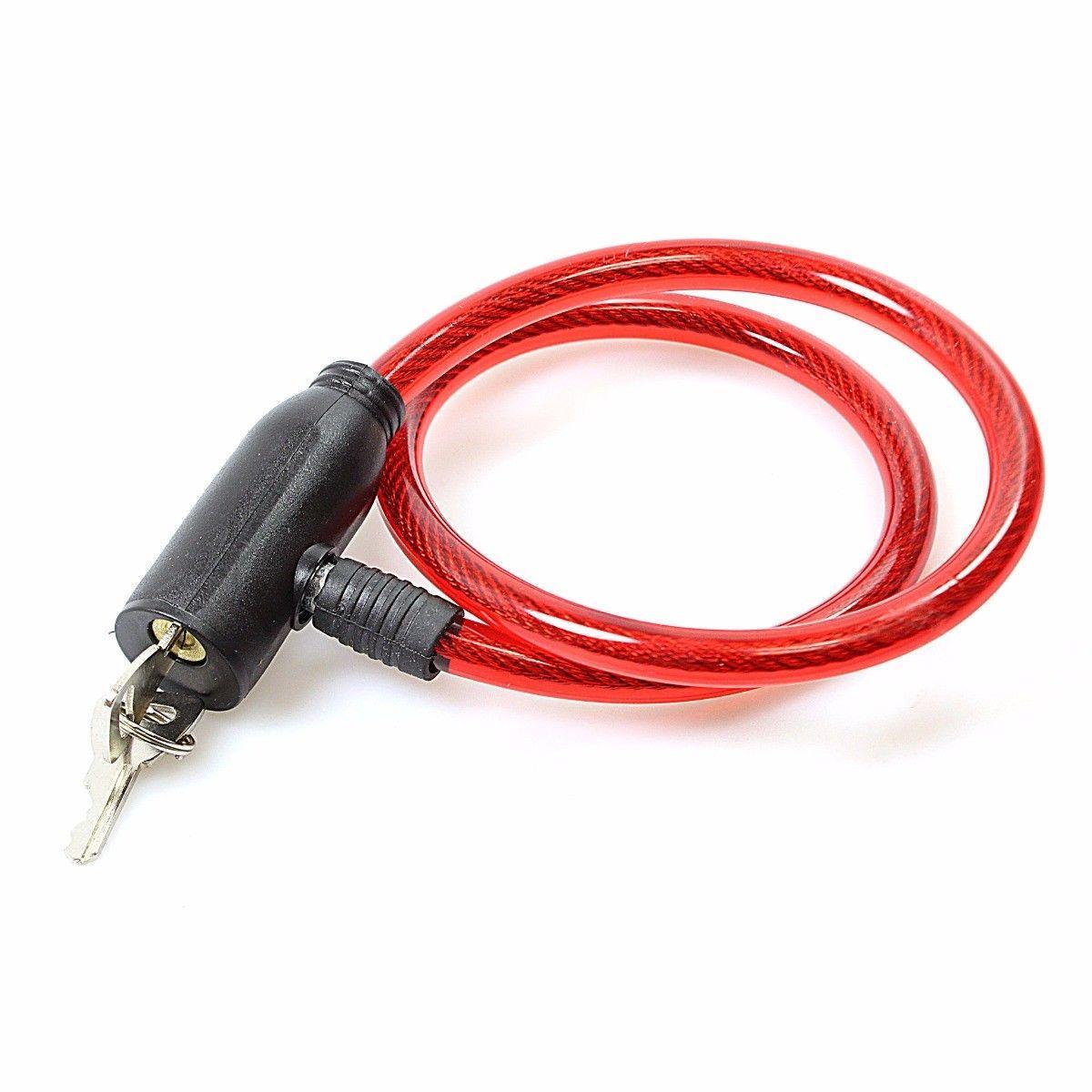 Durable Bicycle Bike Lock with Keys in Assorted Colors