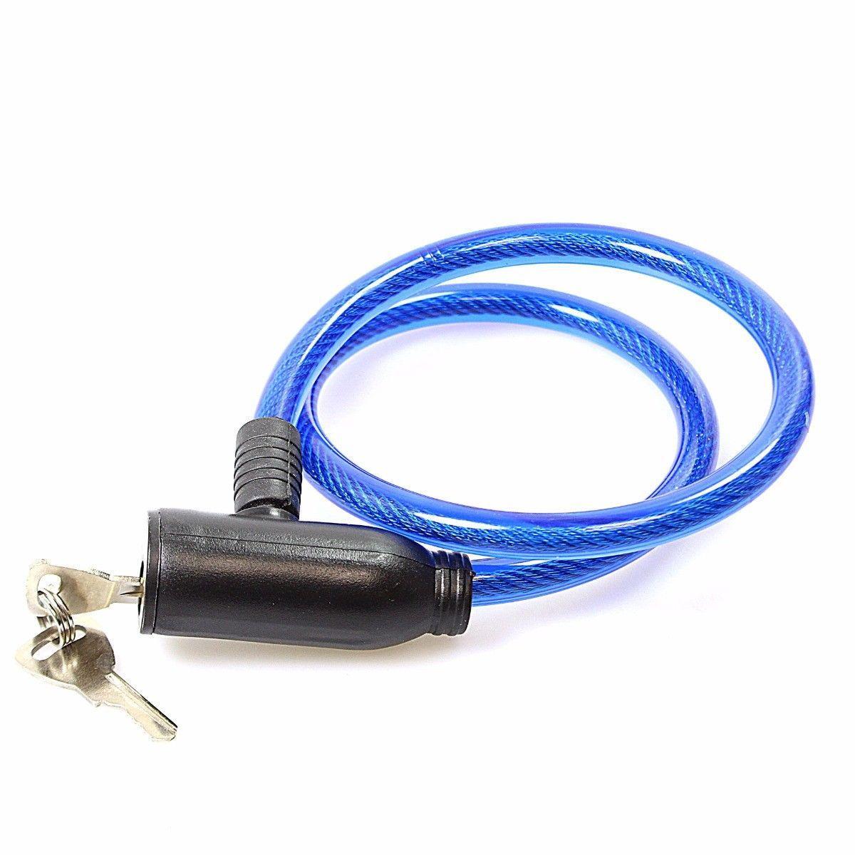 Durable Bicycle Bike Lock with Keys in Assorted Colors