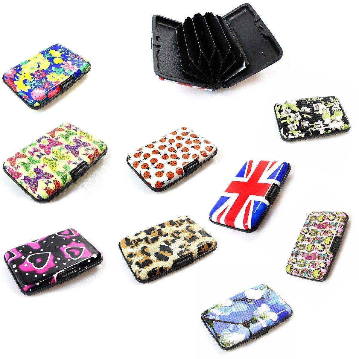 Sleek Aluminium Plastic Card Holder Wallet with Stylish Printed Design