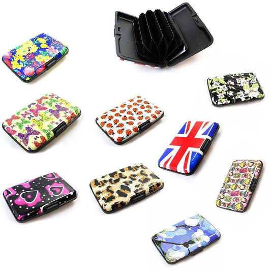 Sleek Aluminium Plastic Card Holder Wallet with Stylish Printed Design