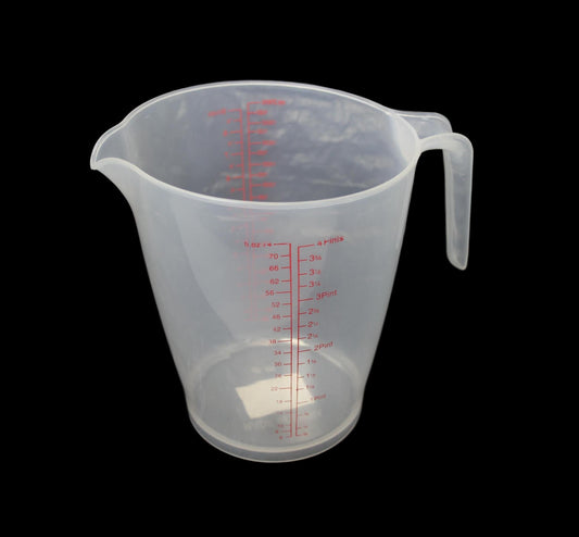 Durable 2000ml Plastic Kitchen Measuring Jug for Accurate Cooking Measurements
