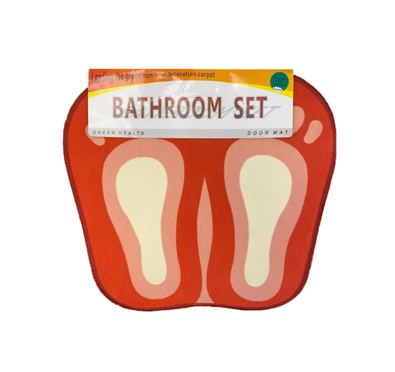 Feet Design Bathroom Mat 45x50cm Assorted Colors
