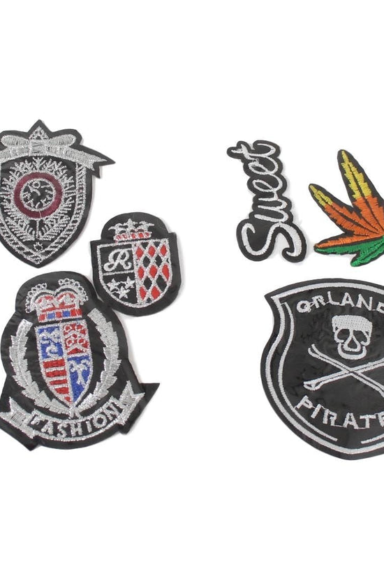 Assorted Embroidered IronOn Clothes Patches Set Pack of 2 or 3
