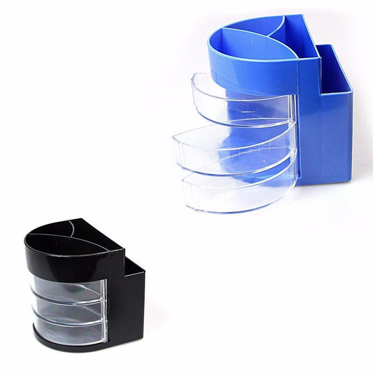 Premium Plastic Desk Organizer with Pen Holder