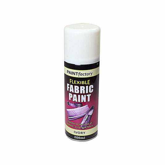 Ivory Flexible Fabric Spray Paint for Leather Vinyl and More