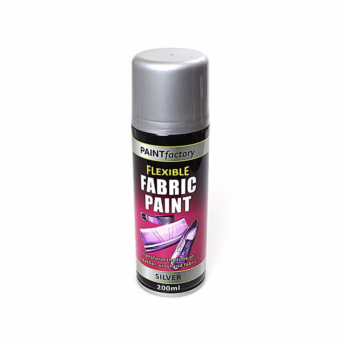 Silver Fabric Spray Paint for Leather Vinyl More
