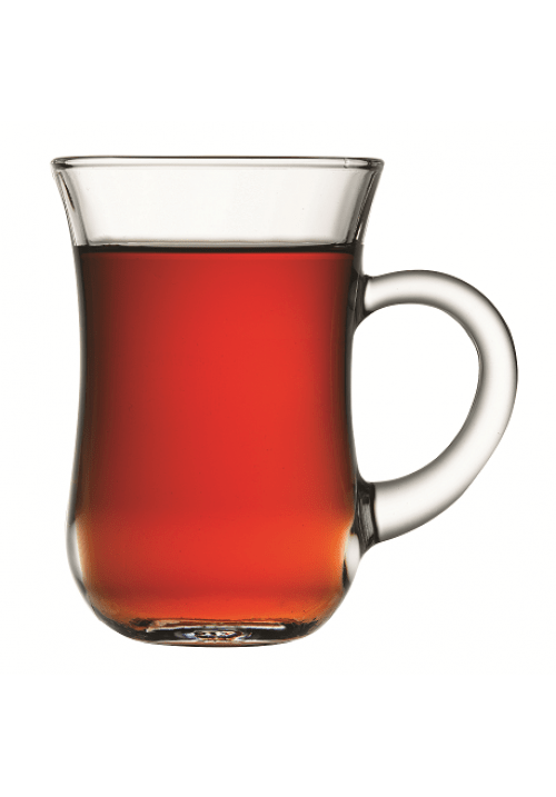 Premium 6Pack PB KEYIF Glass Tea and Coffee Mugs