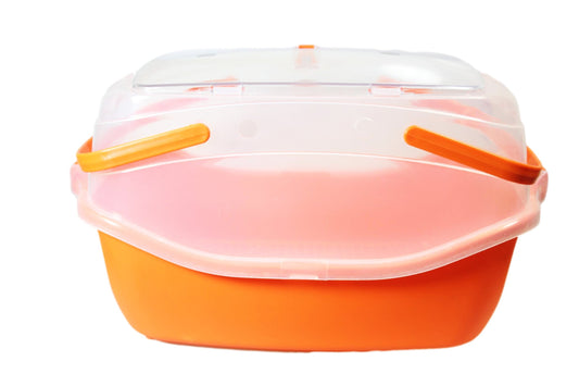 Secure Cats Box for Cats and Puppies Blue and Orange 55x30cm
