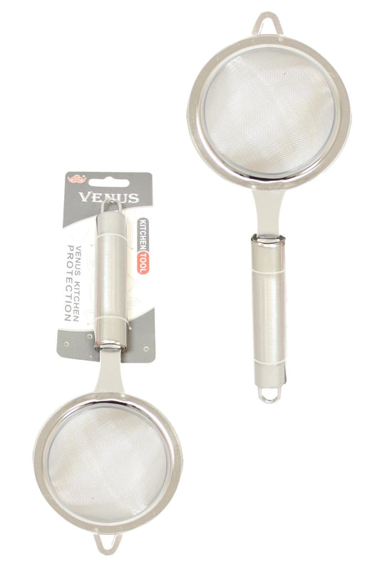 Stainless Steel Kitchen Sieve for Precision Food Prep 9cm x 22cm