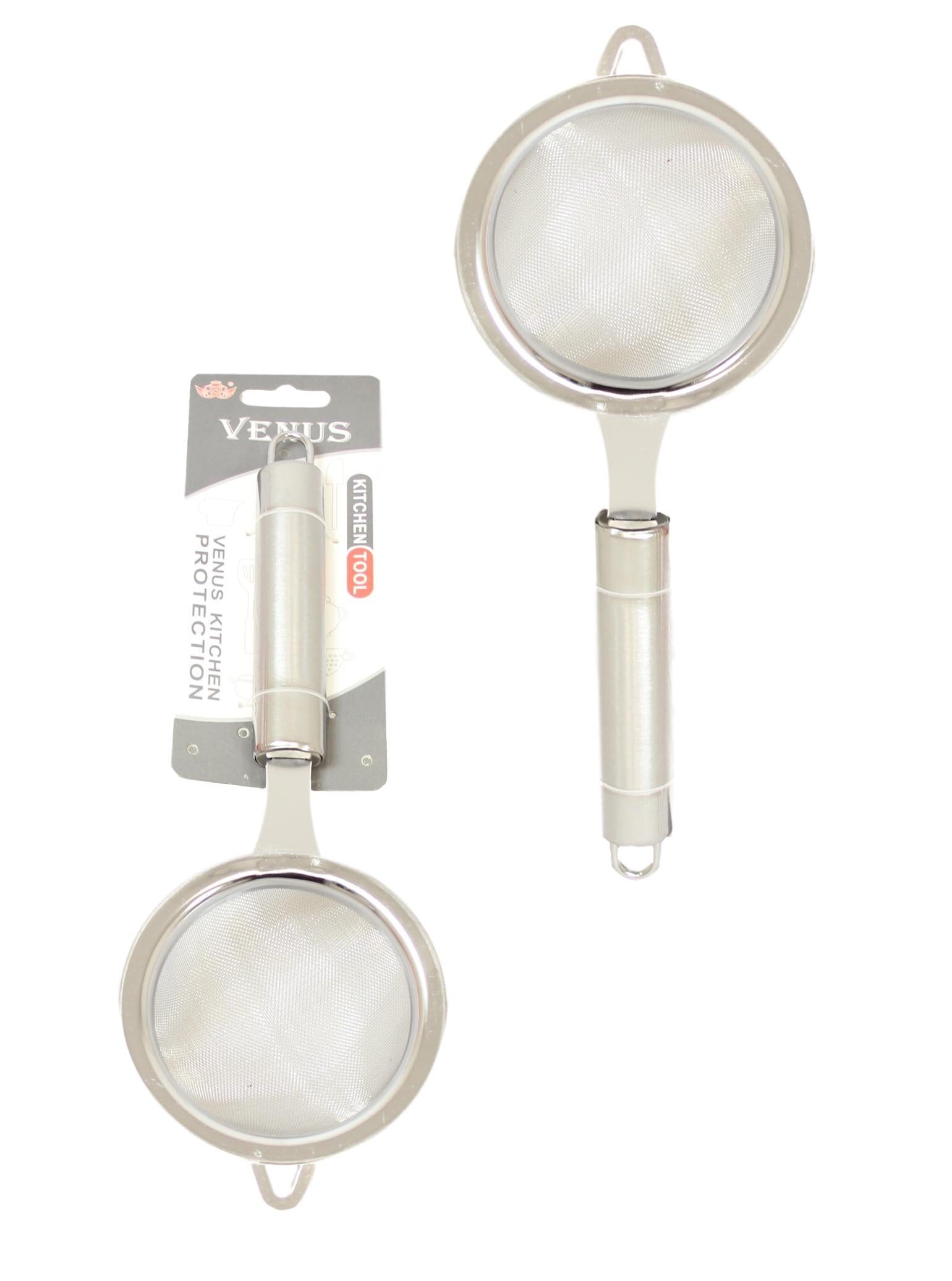 Stainless Steel Kitchen Sieve for Precision Food Prep 9cm x 22cm