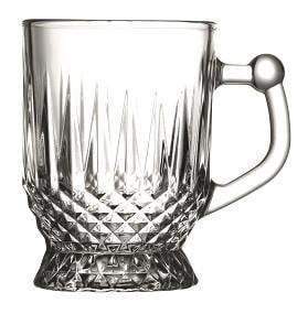 Set of 6 PB Glass Coffee Mugs 165 ml Stylish and Durable