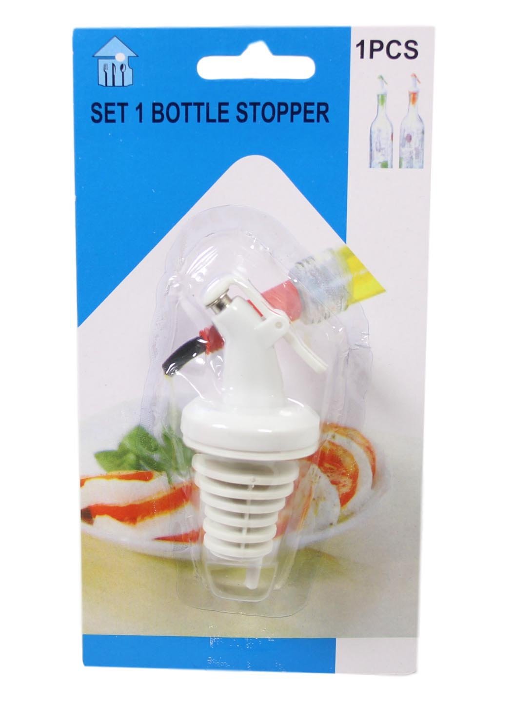 Versatile 9cm White Bottle Stopper Pourer Spout