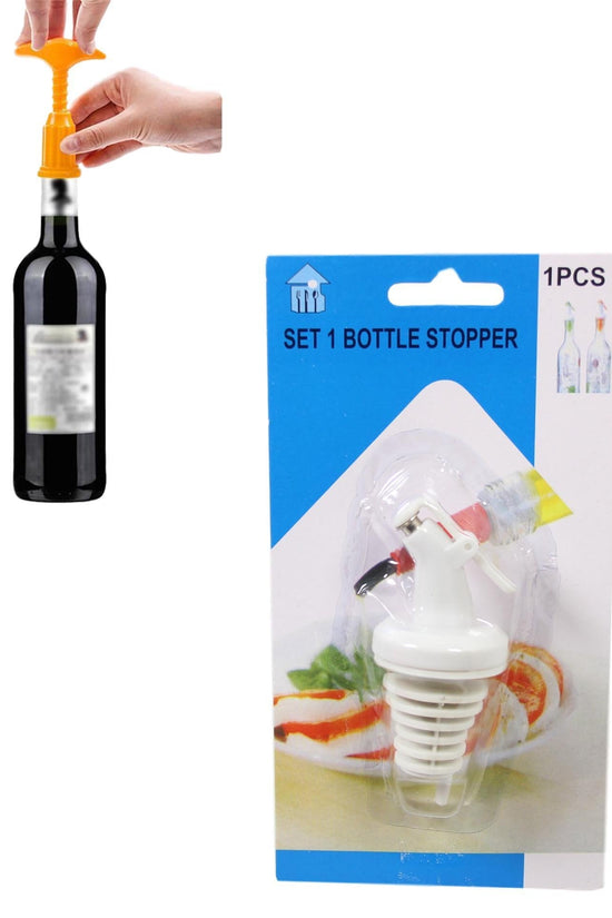 Versatile 9cm White Bottle Stopper Pourer Spout