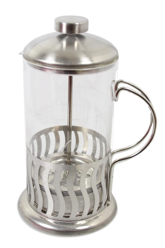 Elegant Glass French Press Coffee Maker 600ml Assorted Designs