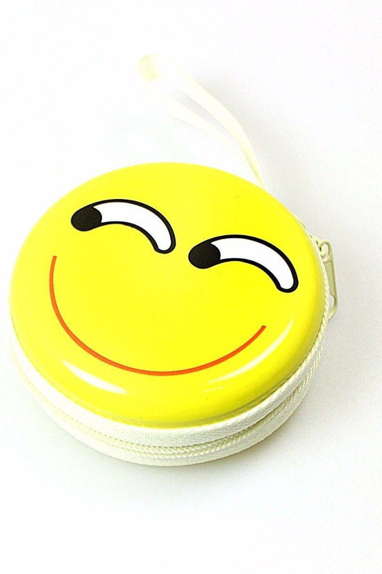 Cute Emoji Face Earphone Pouch Keep Your Earphones Safe and Stylish