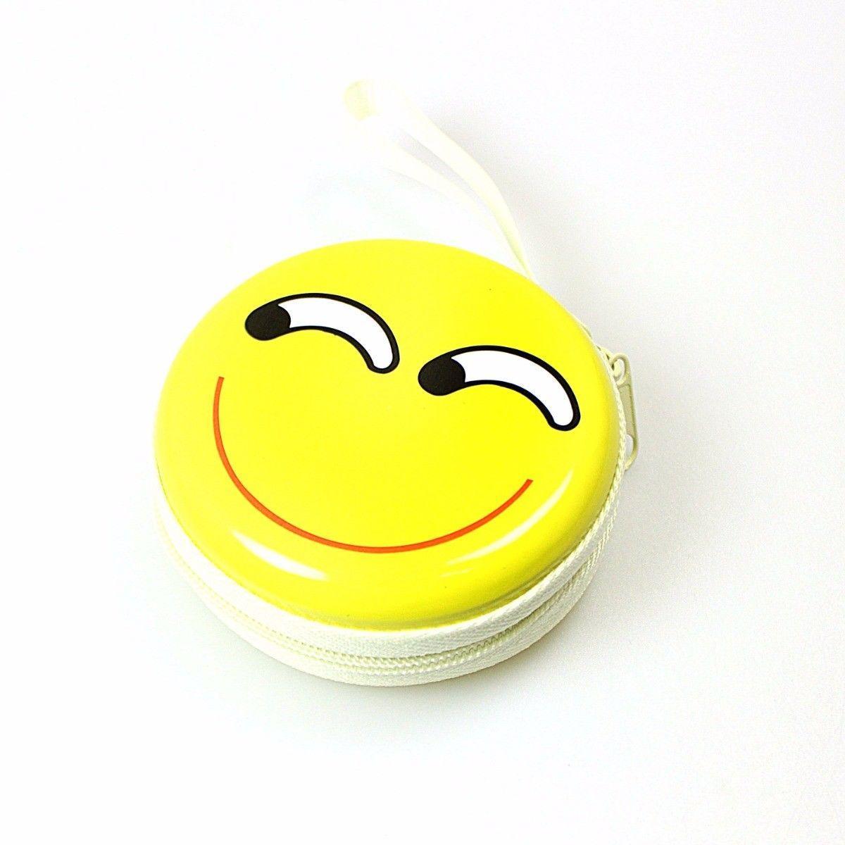 Cute Emoji Face Earphone Pouch Keep Your Earphones Safe and Stylish