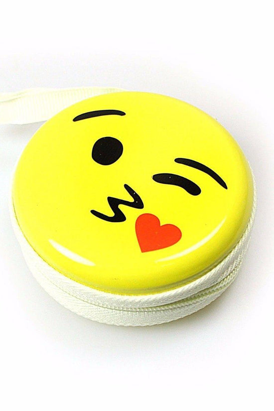 Cute Emoji Face Earphone Pouch Keep Your Earphones Safe and Stylish