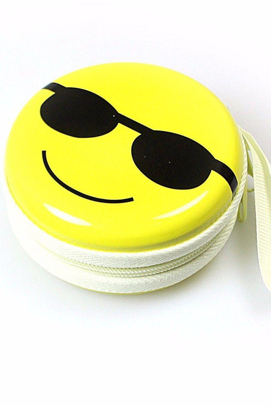 Cute Emoji Face Earphone Pouch Keep Your Earphones Safe and Stylish