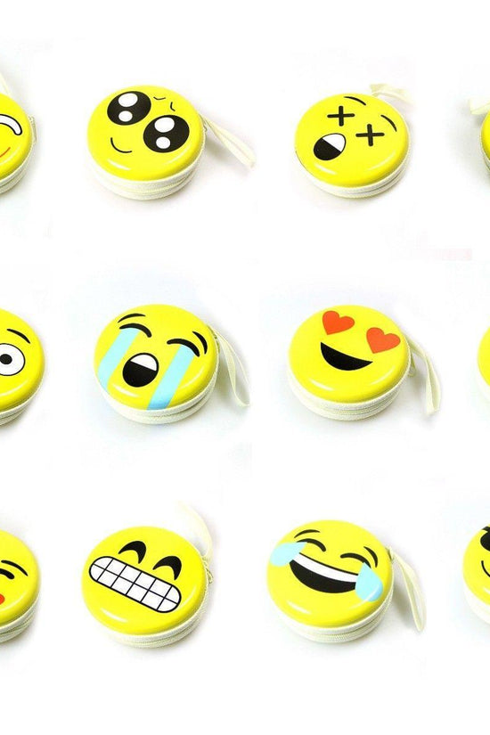 Cute Emoji Face Earphone Pouch Keep Your Earphones Safe and Stylish