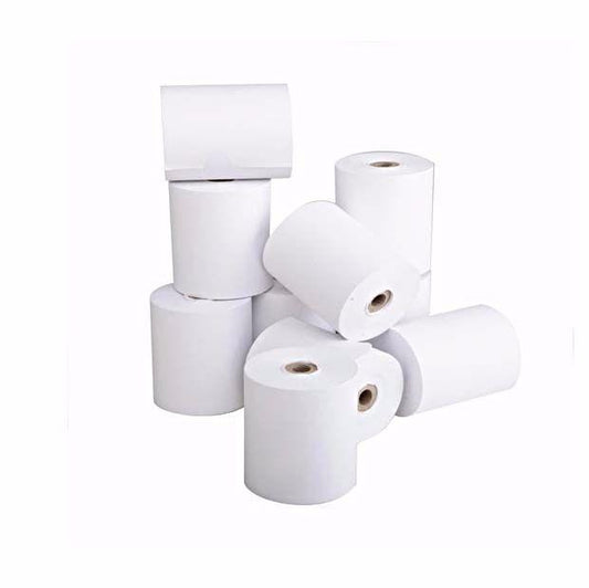 10Pack White 55cm Thermal Receipt Paper Rolls for Cash Register Card Pin Machines