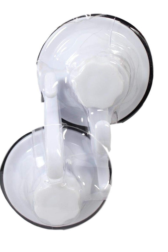 Durable Plastic Suction Wall Hooks Pack of 2