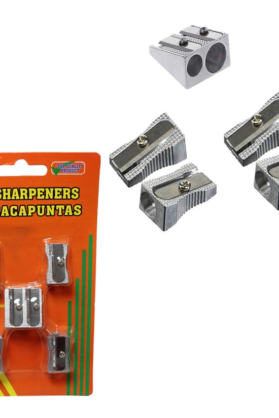Premium Steel Pencil Sharpeners 5Pack for School and Home Use