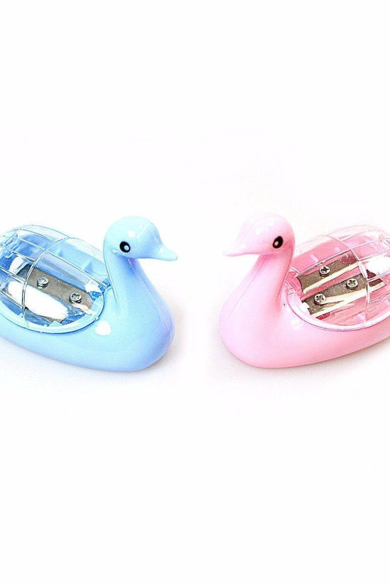 Swan Duck Shaped Pencil Sharpener Assorted Colors