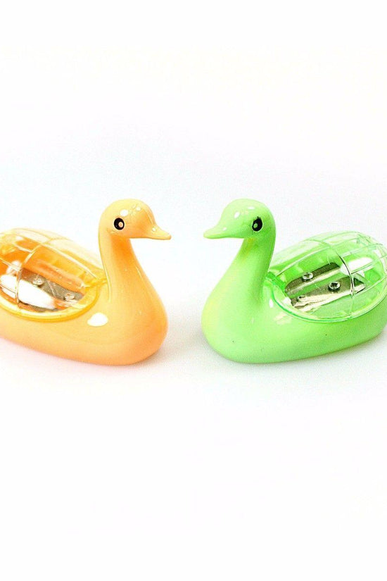 Swan Duck Shaped Pencil Sharpener Assorted Colors