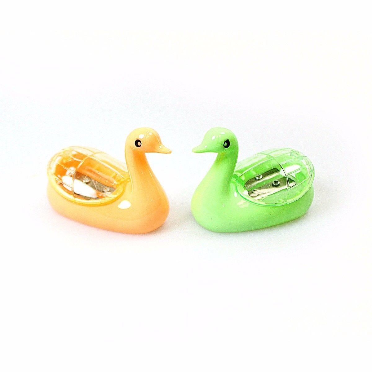 Swan Duck Shaped Pencil Sharpener Assorted Colors