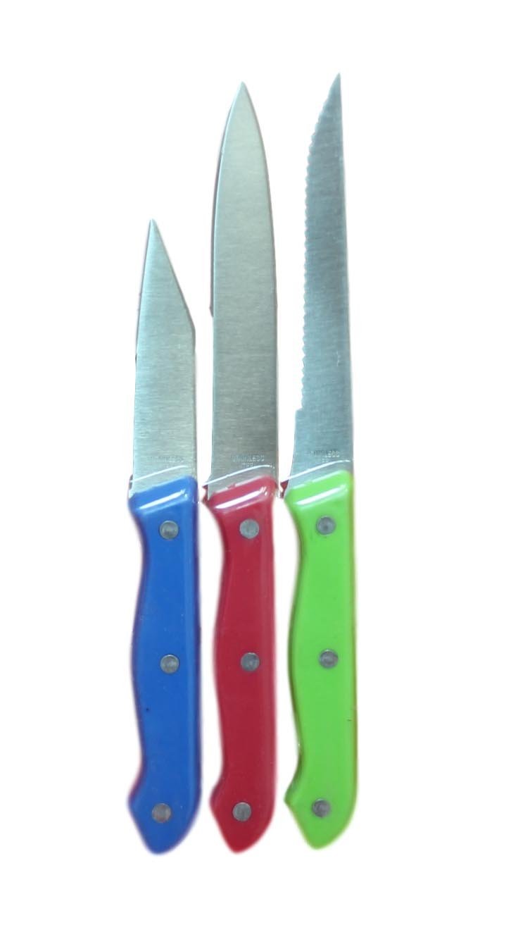 Premium 3Pack Assorted Kitchen Knives Set 222019cm
