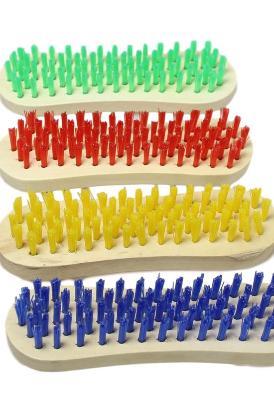 Durable 16cm Wooden Cleaning Scrubbing Brush Assorted Colors