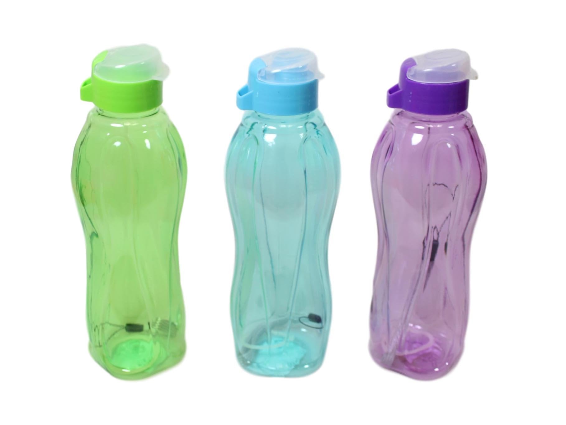 Durable 23 cm Plastic Water Bottle in Assorted Colors