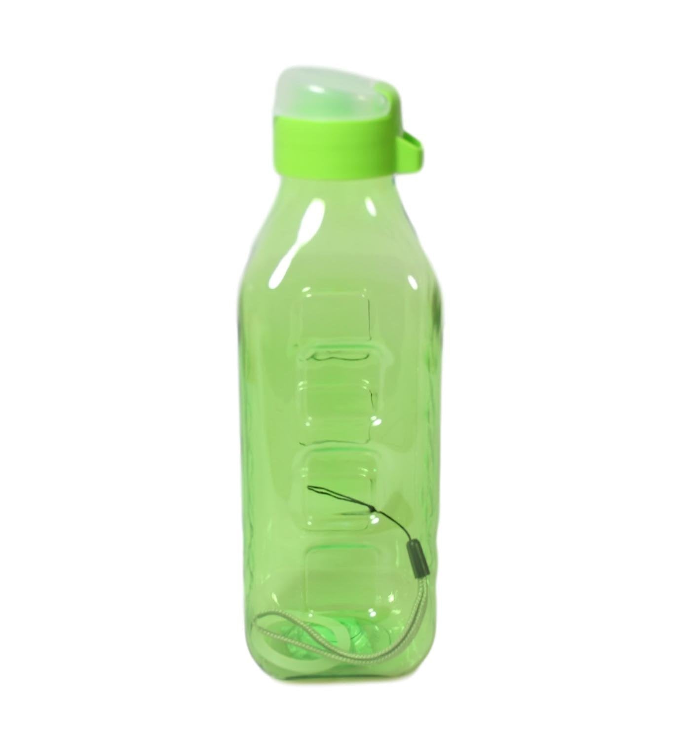 Square Plastic Water Bottle 21 cm Assorted Colors