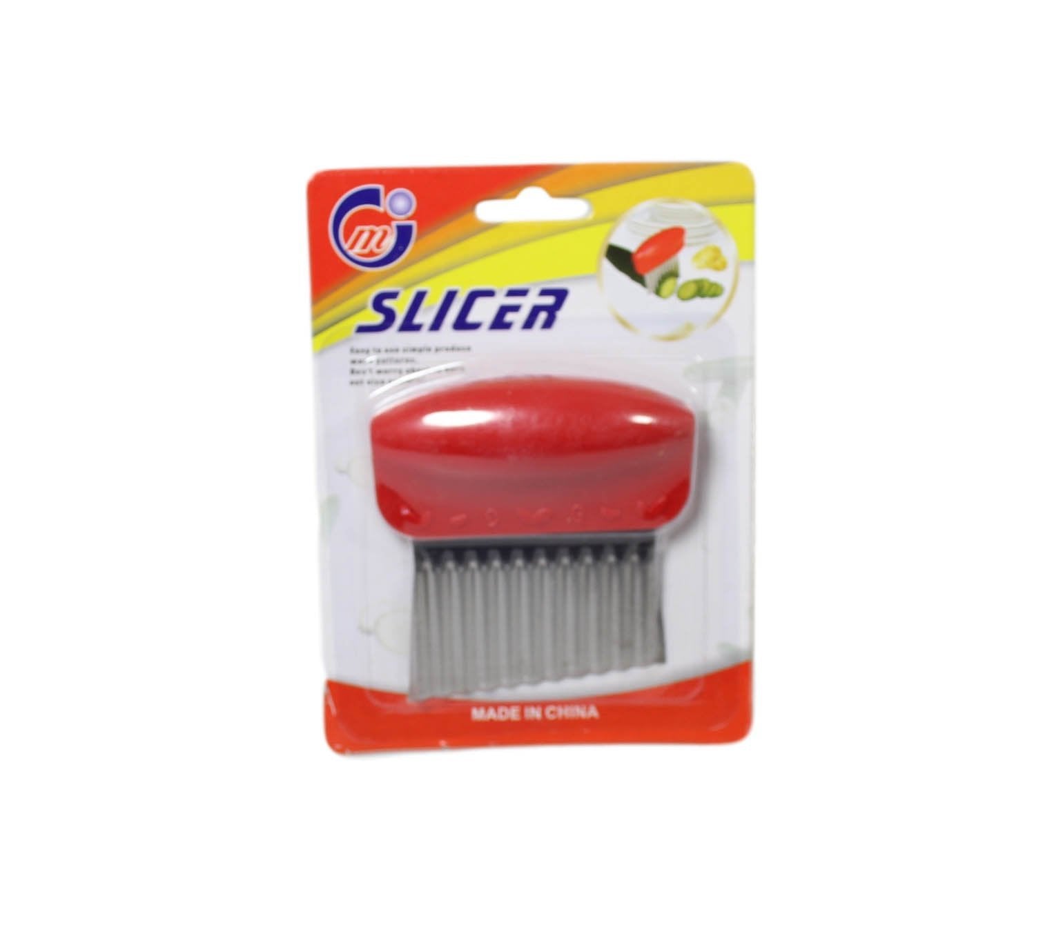 9cm Stainless Steel Crinkle Wave Cutter Assorted Colors