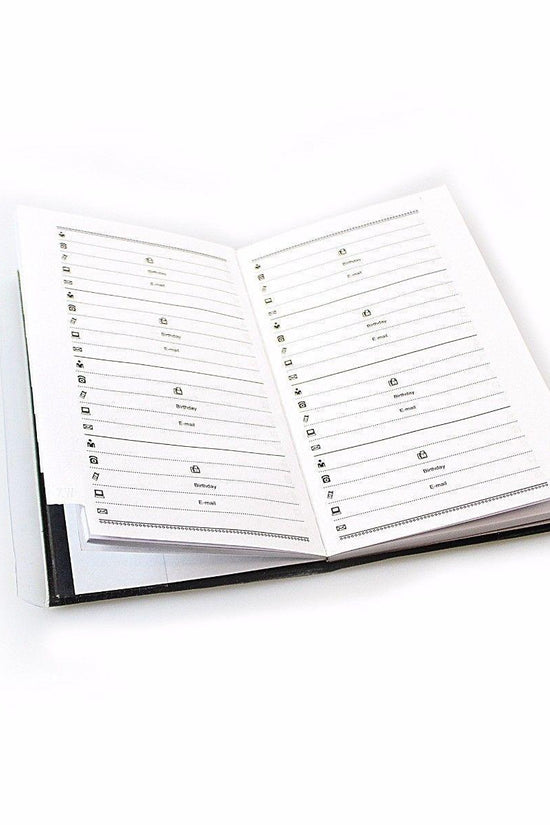 Compact A6 Size Address Book Assorted Colors